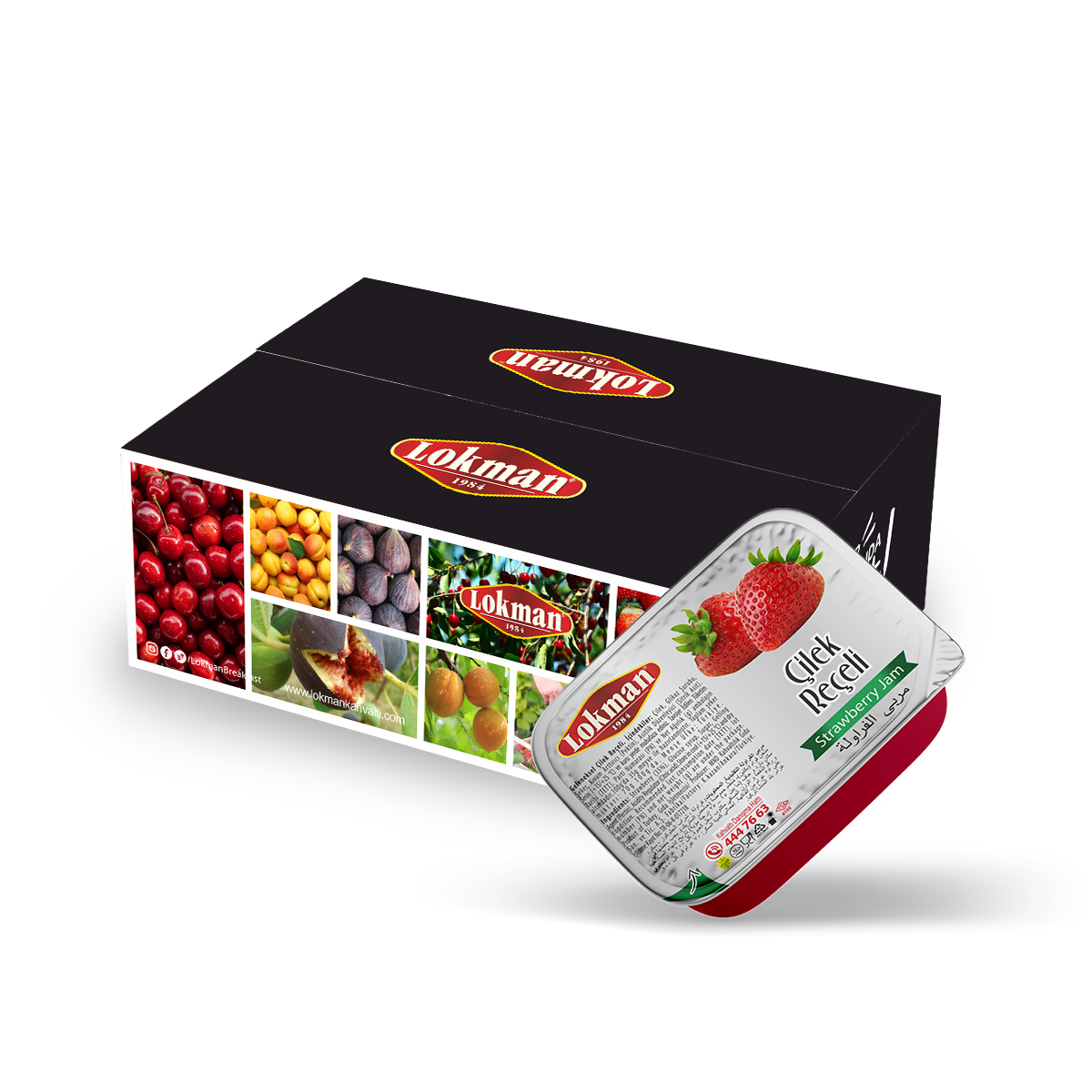 Lokman Piknik Çilek Reçeli 20 G (100 Adet)